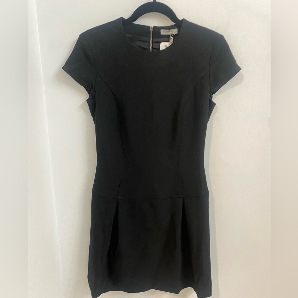 HUNKYDORY Stockholm Black Stretch neoprene Cap Sleeve Dress NWT Sz. S